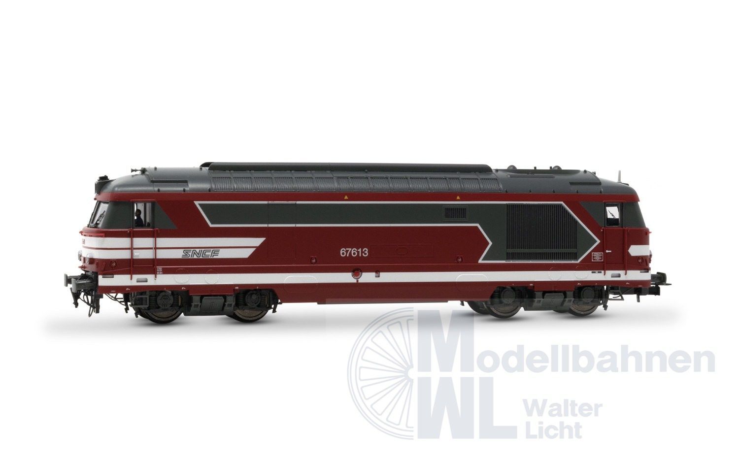 Jouef 2464S - Diesellok BB 67613 SNCF Ep.VI Capitole-Farbgebung H0/GL Sound