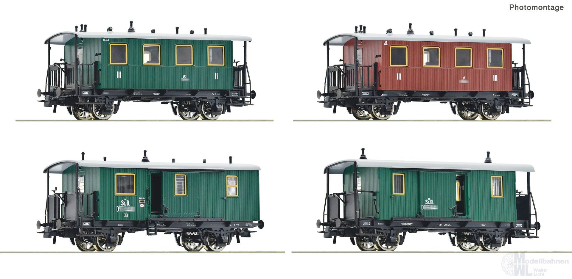 Roco 6200190 - Personenzug KkStB Ep.I 4.tlg. H0/GL