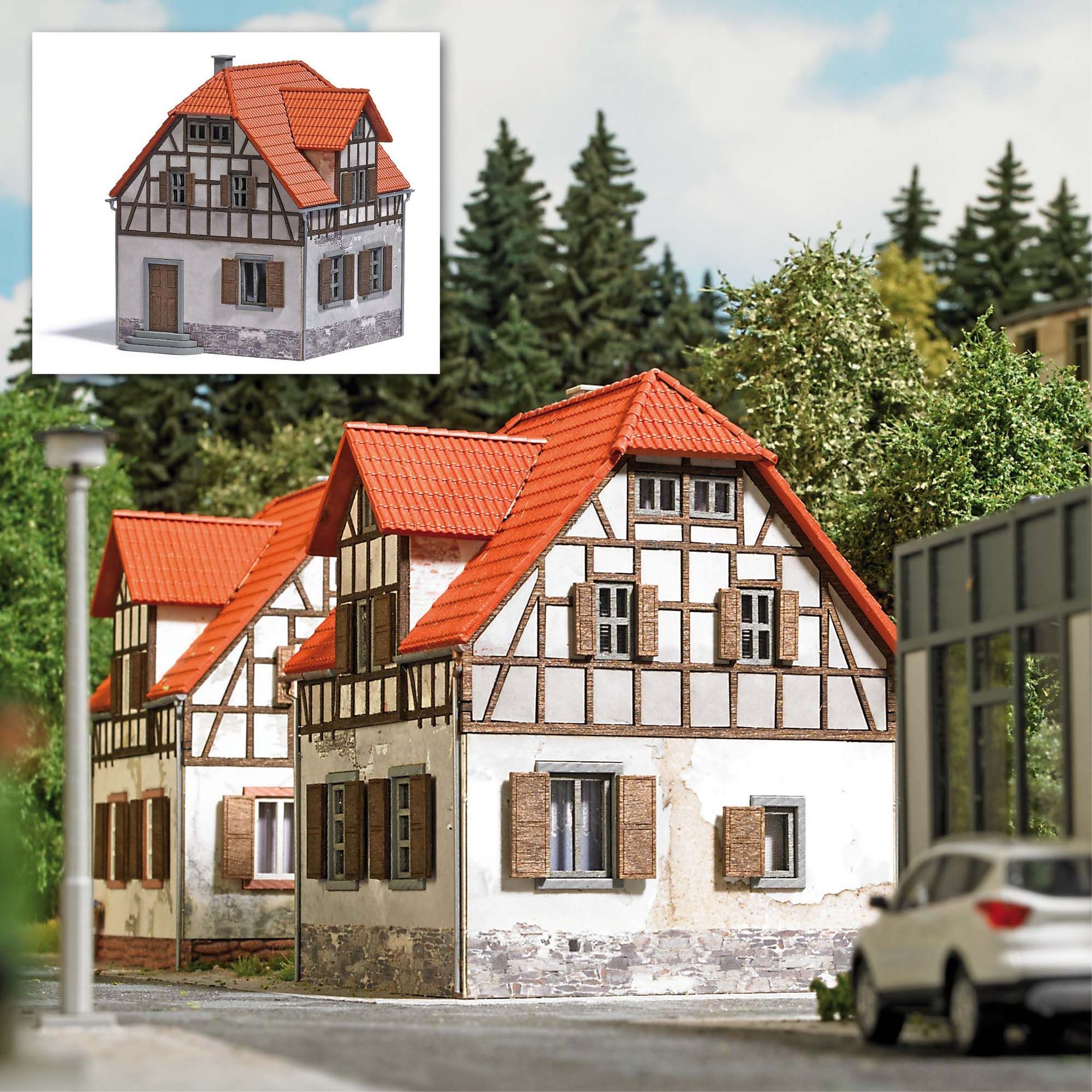 Busch 1907 - Verwittertes Wohnhaus H0 1:87 Busch 1907 - Verwittertes Wohnhaus H0 1:87