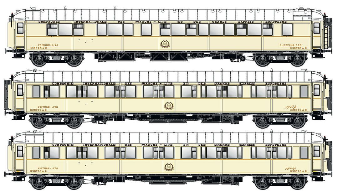 LS Models 49139 - SchlafwagenSet WL S1 CIWL (Ägypten) Ep.II 3.tlg. IB H0/GL