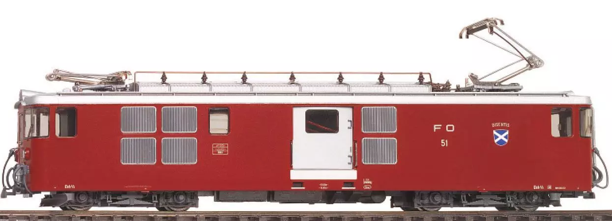 Bemo 1363202 - Triebwagen Deh 4/4 52 FO Ep.III/IV Pendelzug Tujetsch dunkelrot H0m Sound