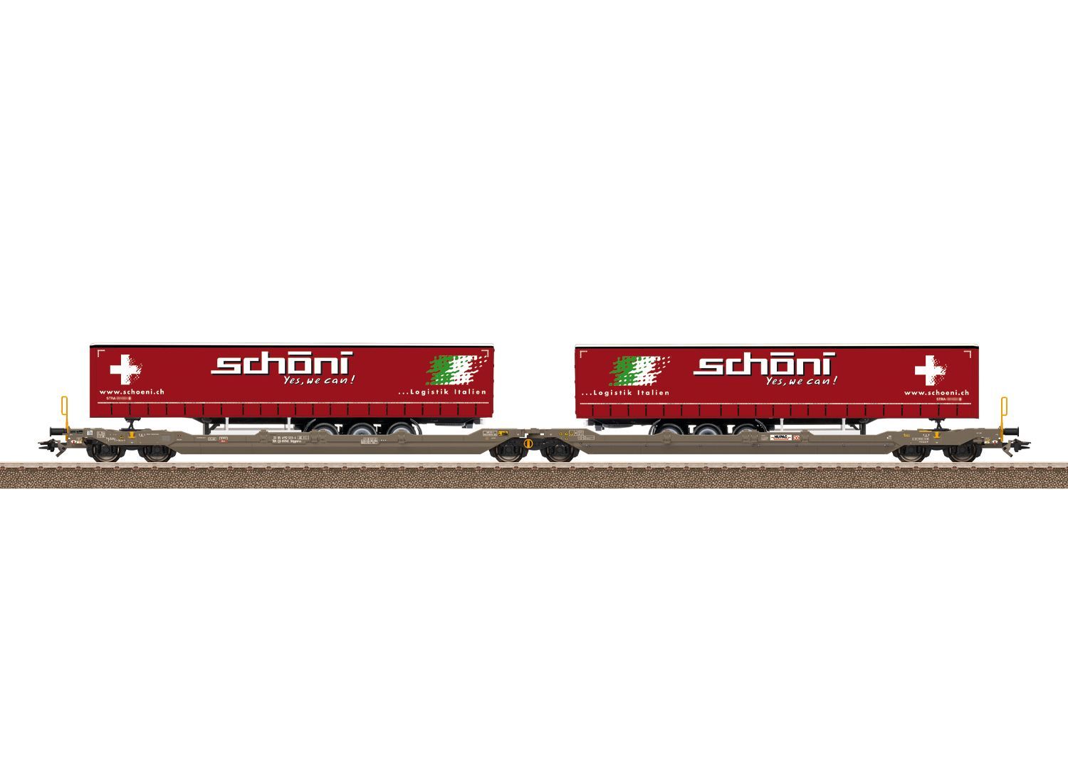 Trix 24475 - Gelenk-Taschenwagen HUPAC AG Ep.VI H0/GL