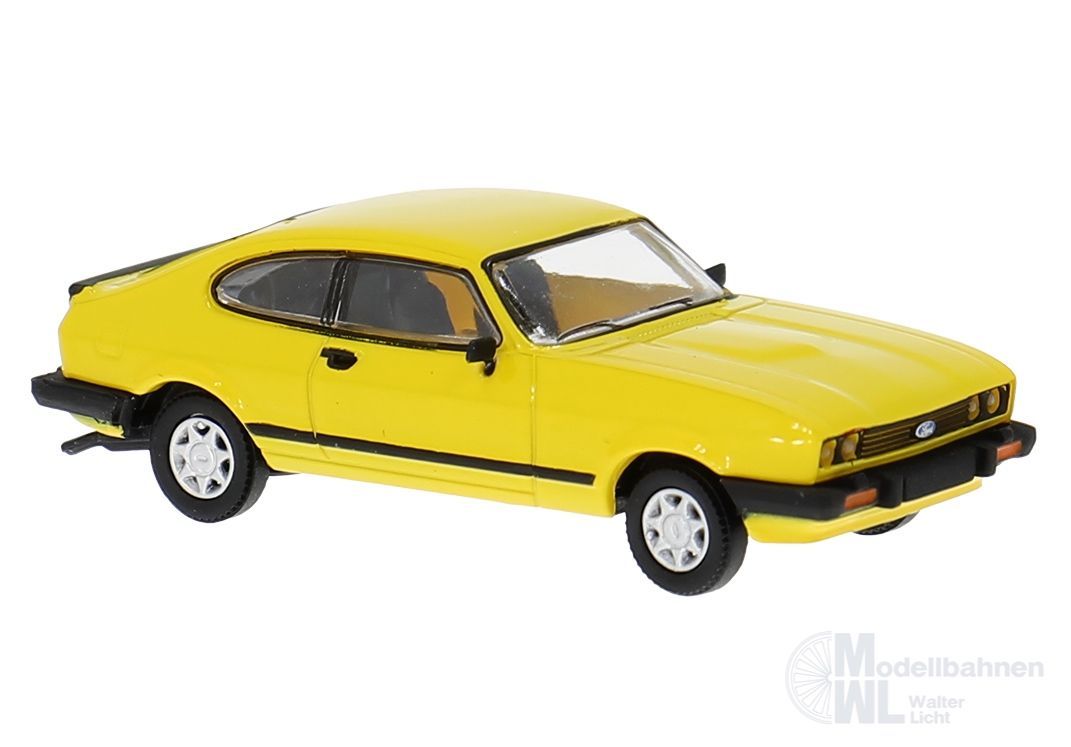 Brekina 19555 - Ford Capri in gelb H0 1:87