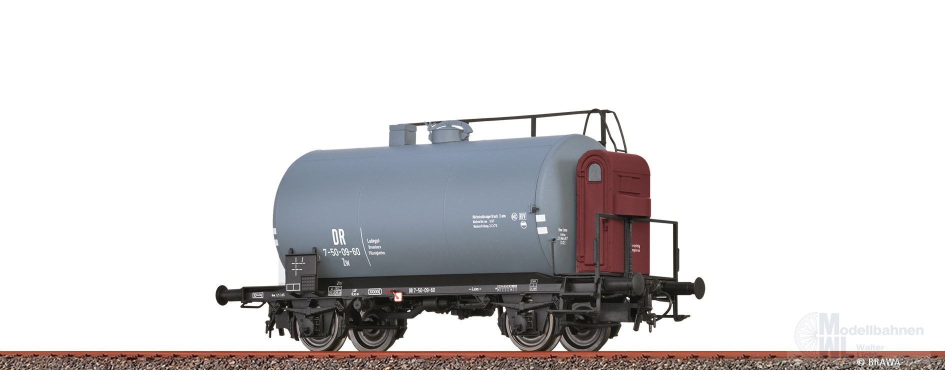 Brawa 50049 - Kesselwagen DR Ep.III Uerdingen Z H0/GL