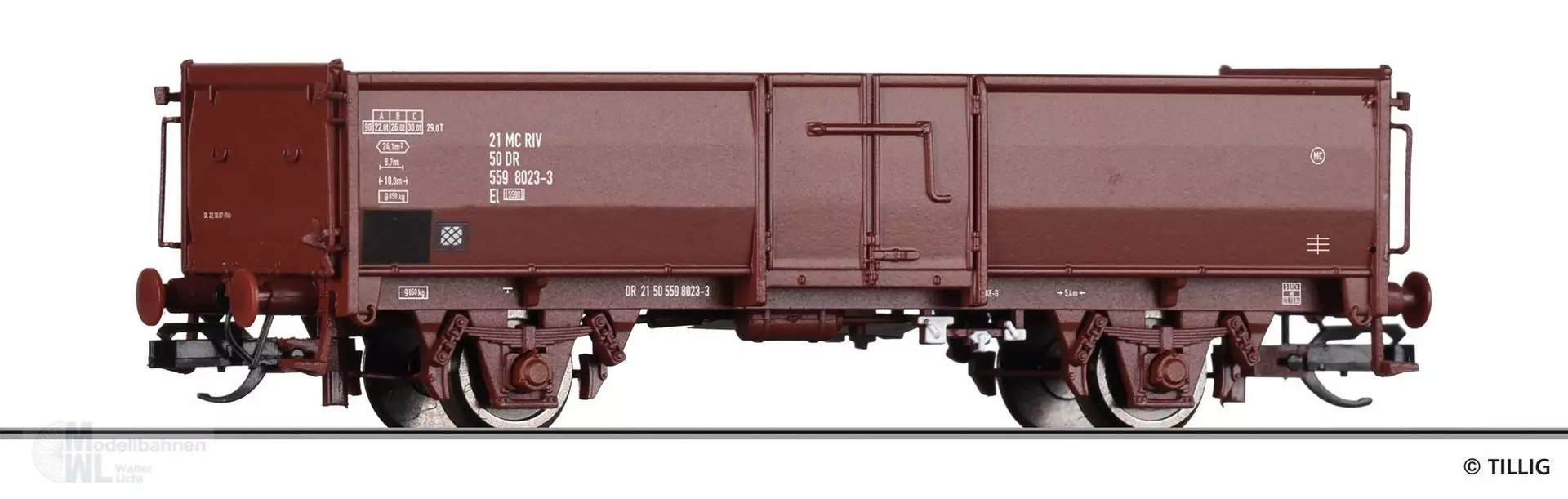 Tillig 14033 - Güterwagen offen DR Ep.IV El 5598 TT 1:120