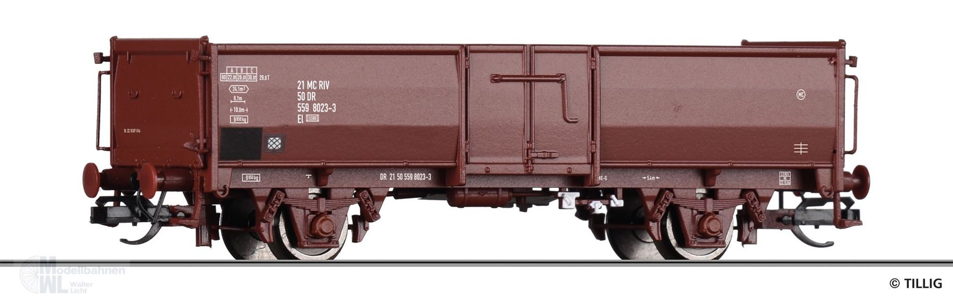 Tillig 14033 - Güterwagen offen DR Ep.IV El 5598 TT 1:120