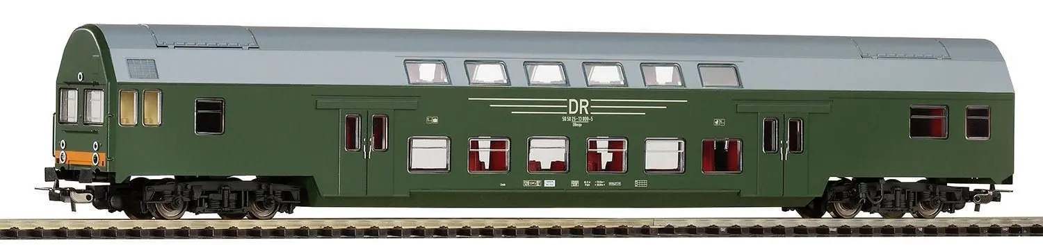 Piko 57685 - Doppelstock Steuerwagen DR Ep.IV DBmqee grün H0/GL