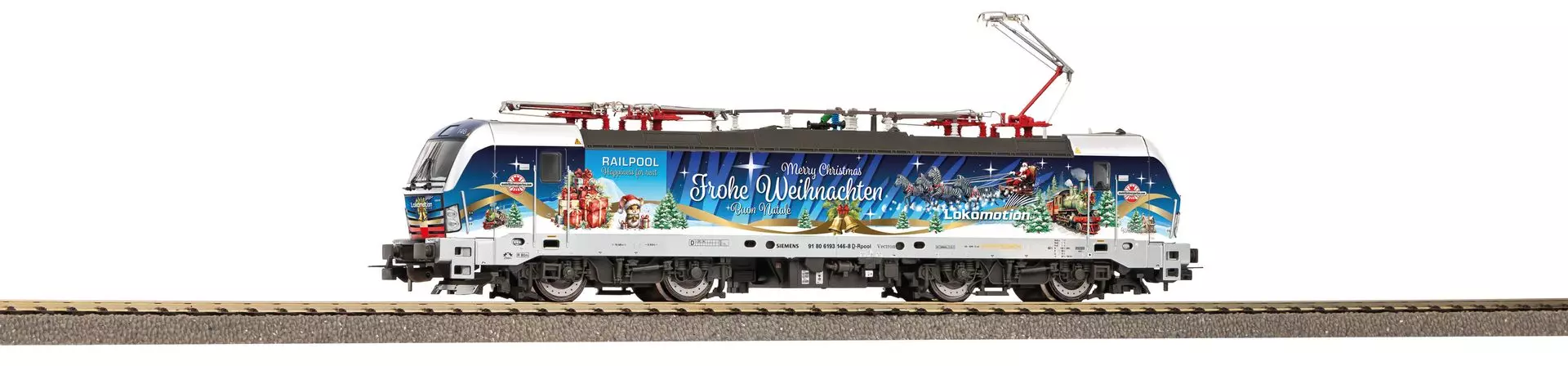 Piko 71355 - E-Lok Vectron Weihnachtslok Railpool Ep.VI H0/GL SOUND