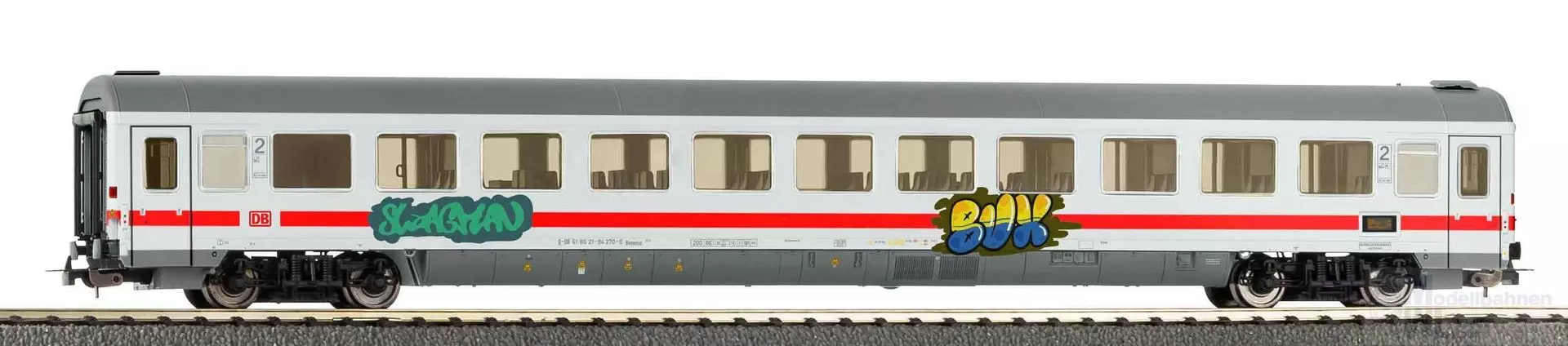Piko 58847 - Personenwagen DB Ep.VI 2.Kl. Bvmmz 187 mit Graffiti H0/GL
