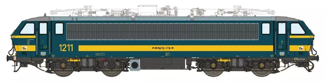 LS Models 12097DC - E-Lok HLE 12 SNCB Ep.VI H0/GL
