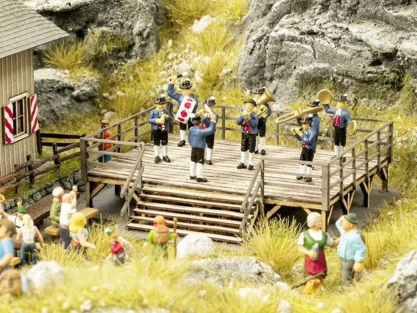 Noch 66826 - Festbühne mit micro-sound Blaskapelle H0 1:87