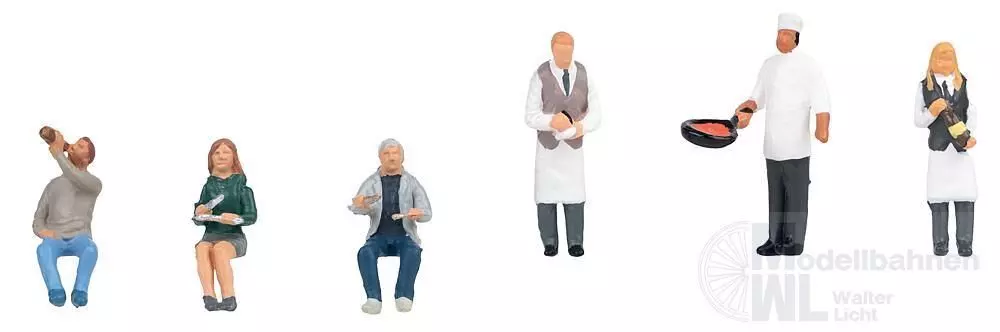 Faller 151704 - Kellner und Restaurantbesucher H0 1:87