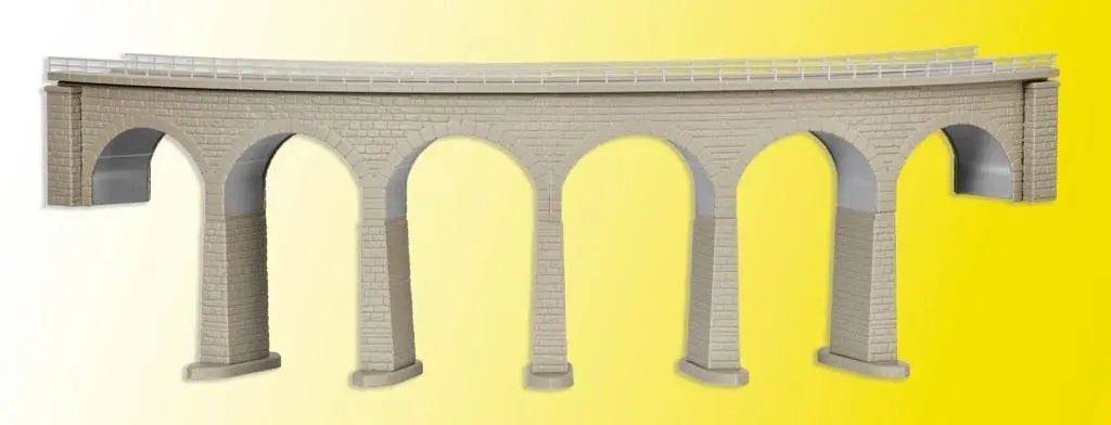 Kibri 37665 - Albula-Viadukt mit Eisbrecherfundamenten gebogen eingleisig N 1:160