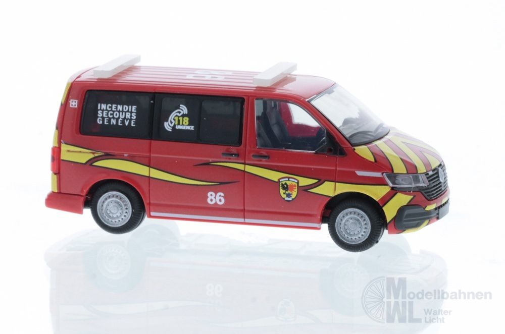 Rietze 53904 - Volkswagen T6.1 Feuerwehr Genf (CH) H0 1:87