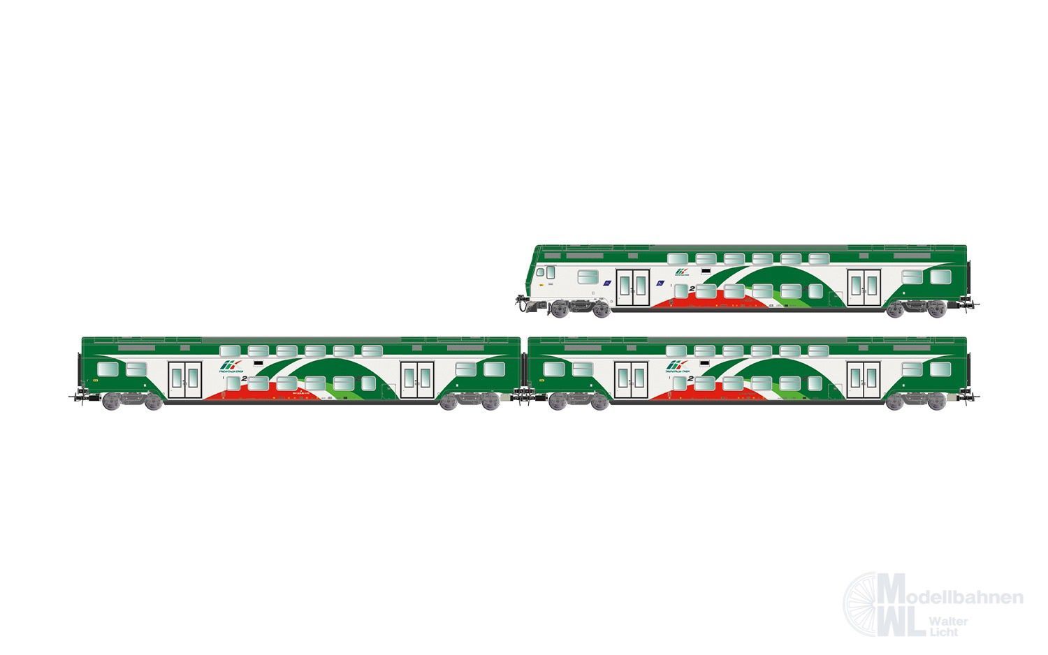Lima 5061 - Doppelstockwagen Set Treniatlia Ep.VI 3.tlg. H0/GL