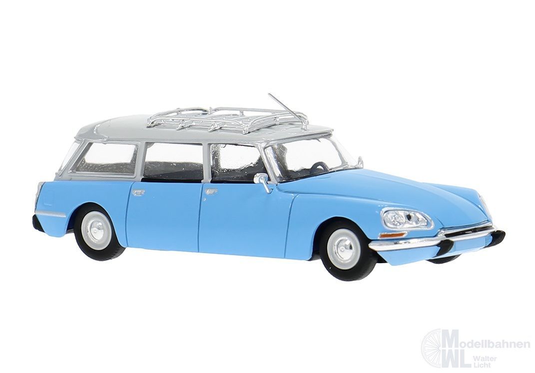 Brekina 14203 - Citroen DS Break camargue-blau/grau H0 1:87