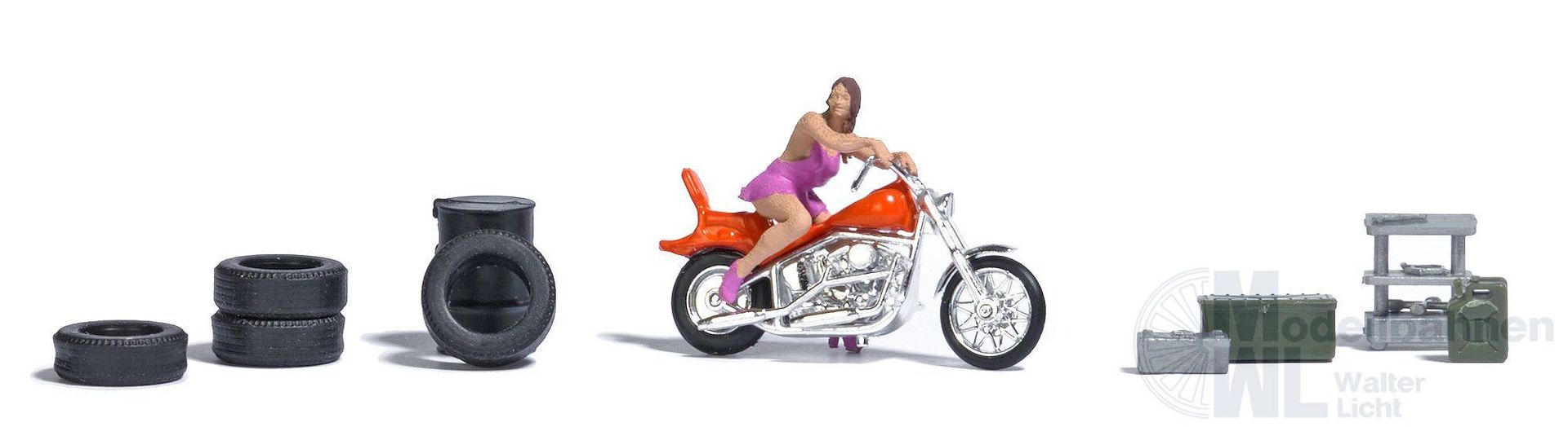 Busch 79811 - A-Set:Biker Model H0 1:87 Busch 79811 - A-Set:Biker Model H0 1:87