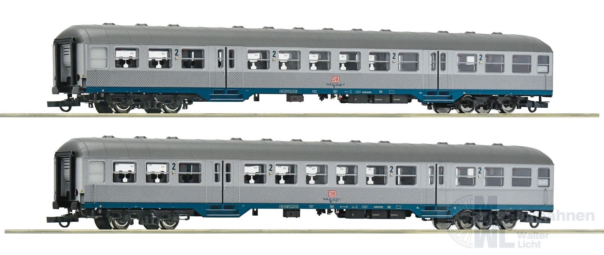 Roco 6200035 - Nahverkehrswagen Set DB Ep.V/VI 2.tlg. Set 2 H0/GL