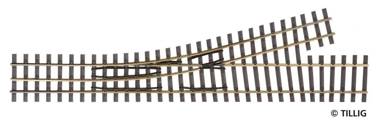 Tillig 85182 - Abzweig links Länge 228 mm H0-H0e 