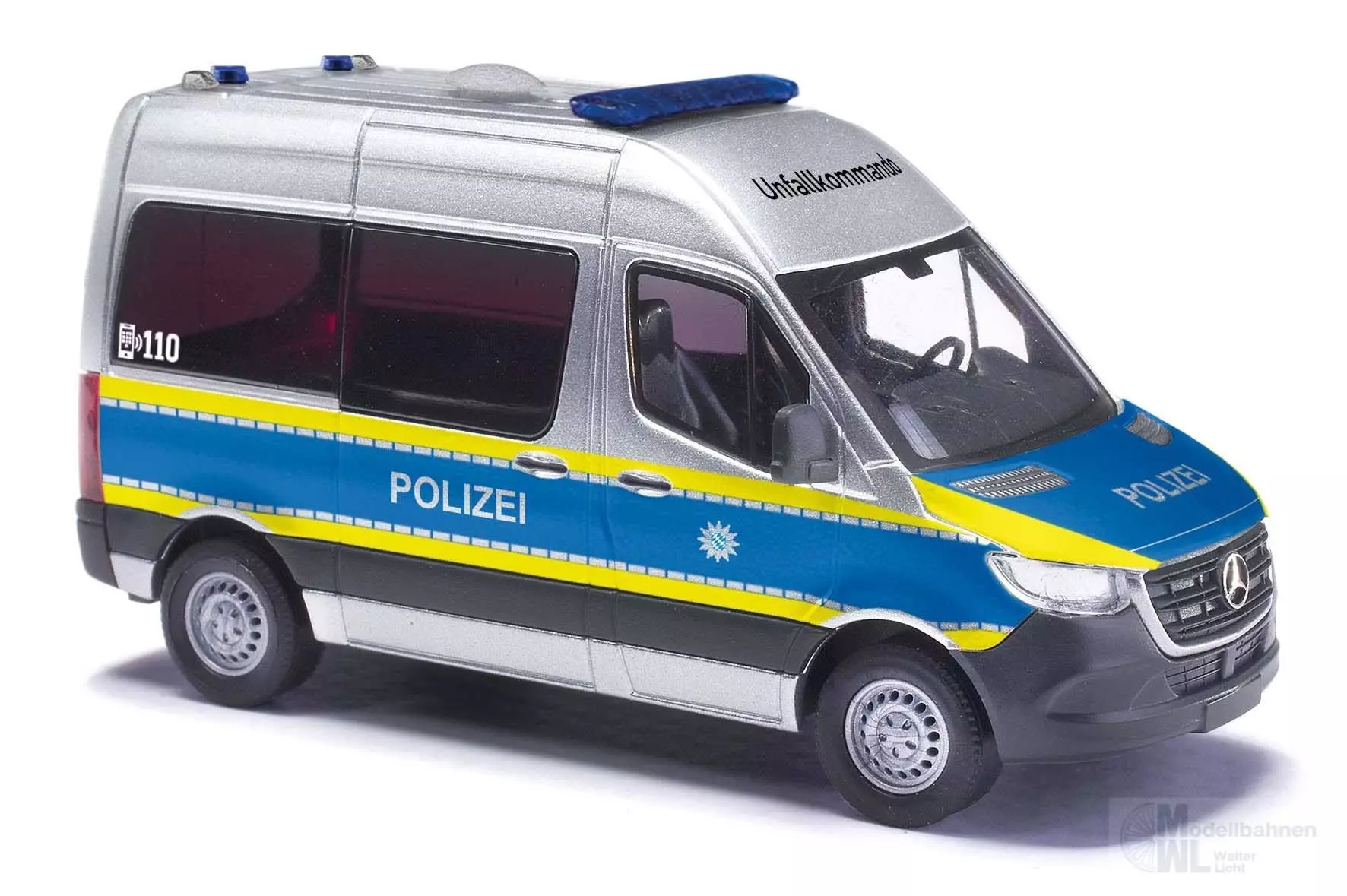 Busch 54057 - Mercedes-Benz Sprinter Bus Polizei München H0 1:87