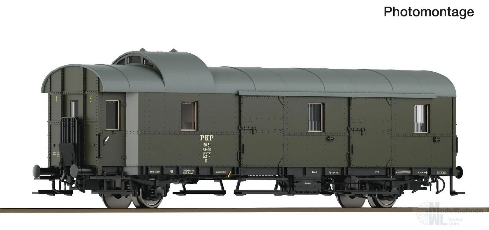 Roco 6280084 - Packwagen Donnerbüchse PKP Ep.III Typ D TT 1:120