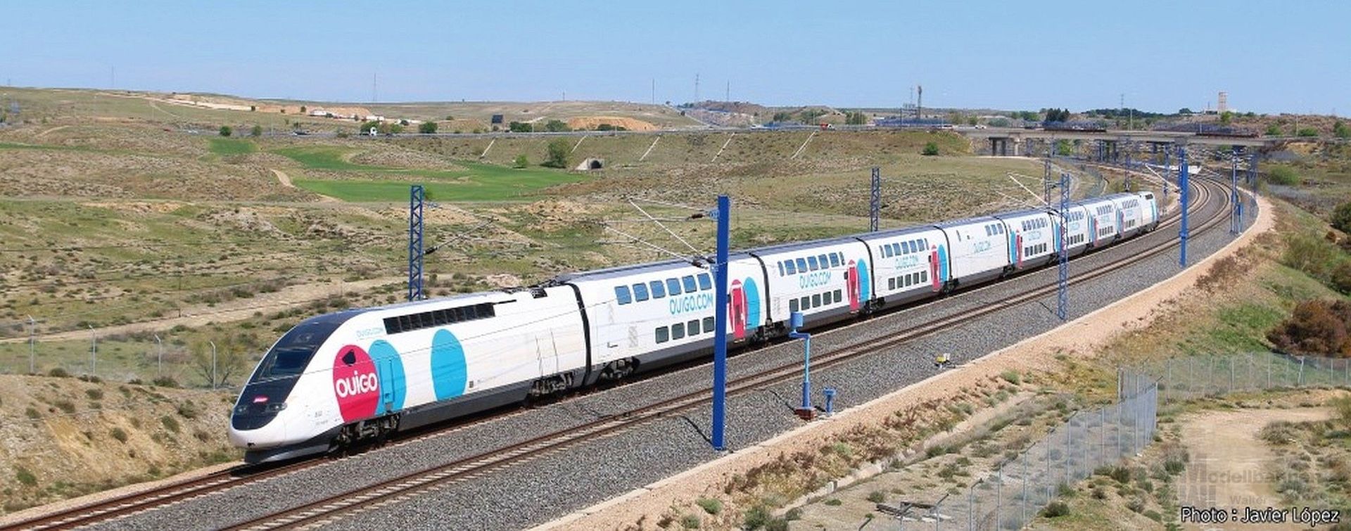 Kato Okt 19 - Triebzug TGV SNCF/OUIGO Espana Ep.VI Euroduplex, 5-tlg. N 1:160 Sound Kato Okt 19 - Triebzug TGV SNCF/OUIGO Espana Ep.VI Euroduplex, 5-tlg. N 1:160 Sound