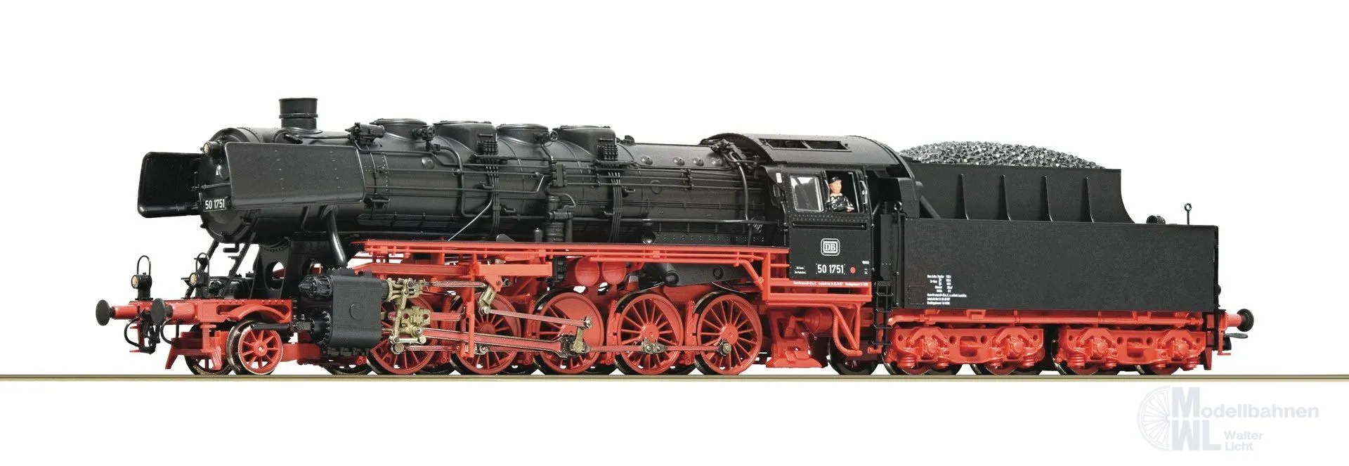 Roco 7120046 - Dampflok BR 50 1751 DB Ep.III H0/WS Sound
