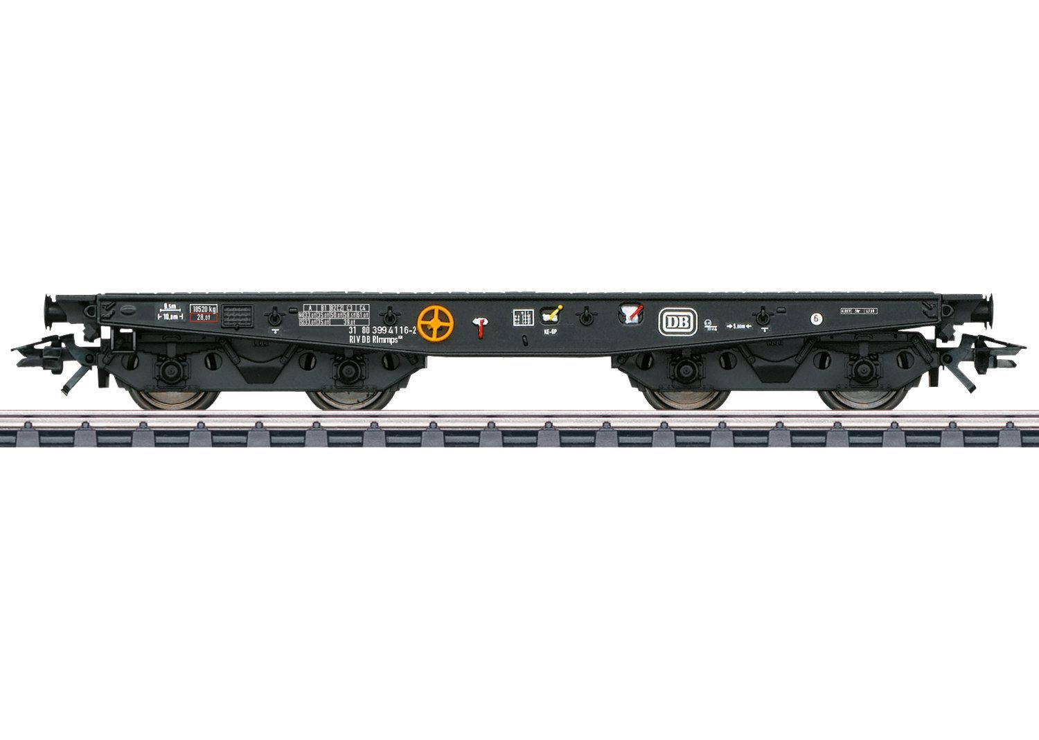 Märklin 48757 - Schwertransportwagen Rlmmps 650 DB Ep.IV H0/WS