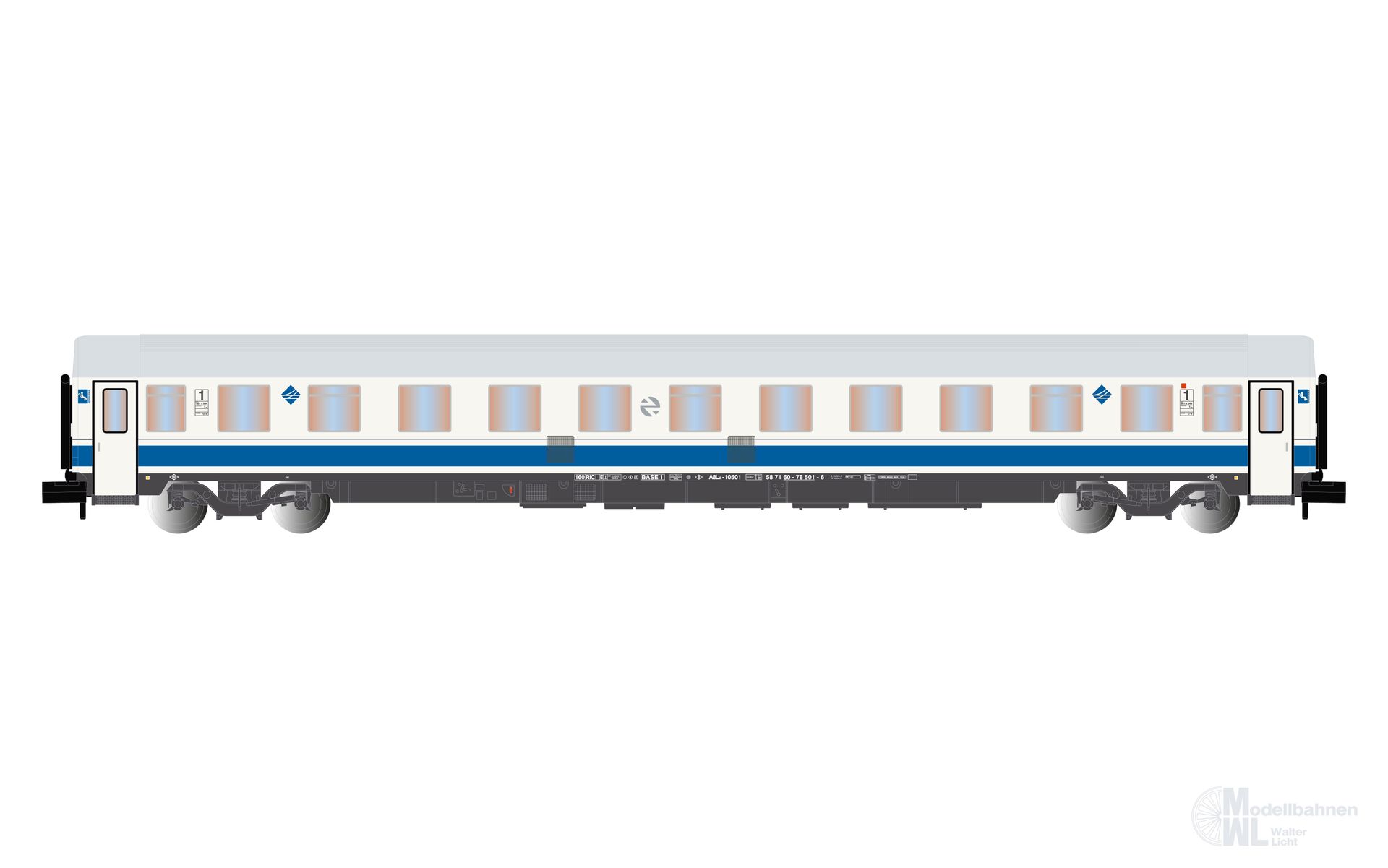 Arnold 4459 - Personenwagen RENFE 1.Kl. Ep.5 Largo Recorrido N 1:160