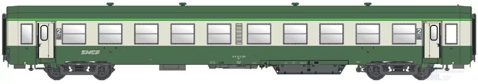 LS Models MW40047 - Personenwagen SNCF Ep.Va USI B10t 2.Kl.H0/GL