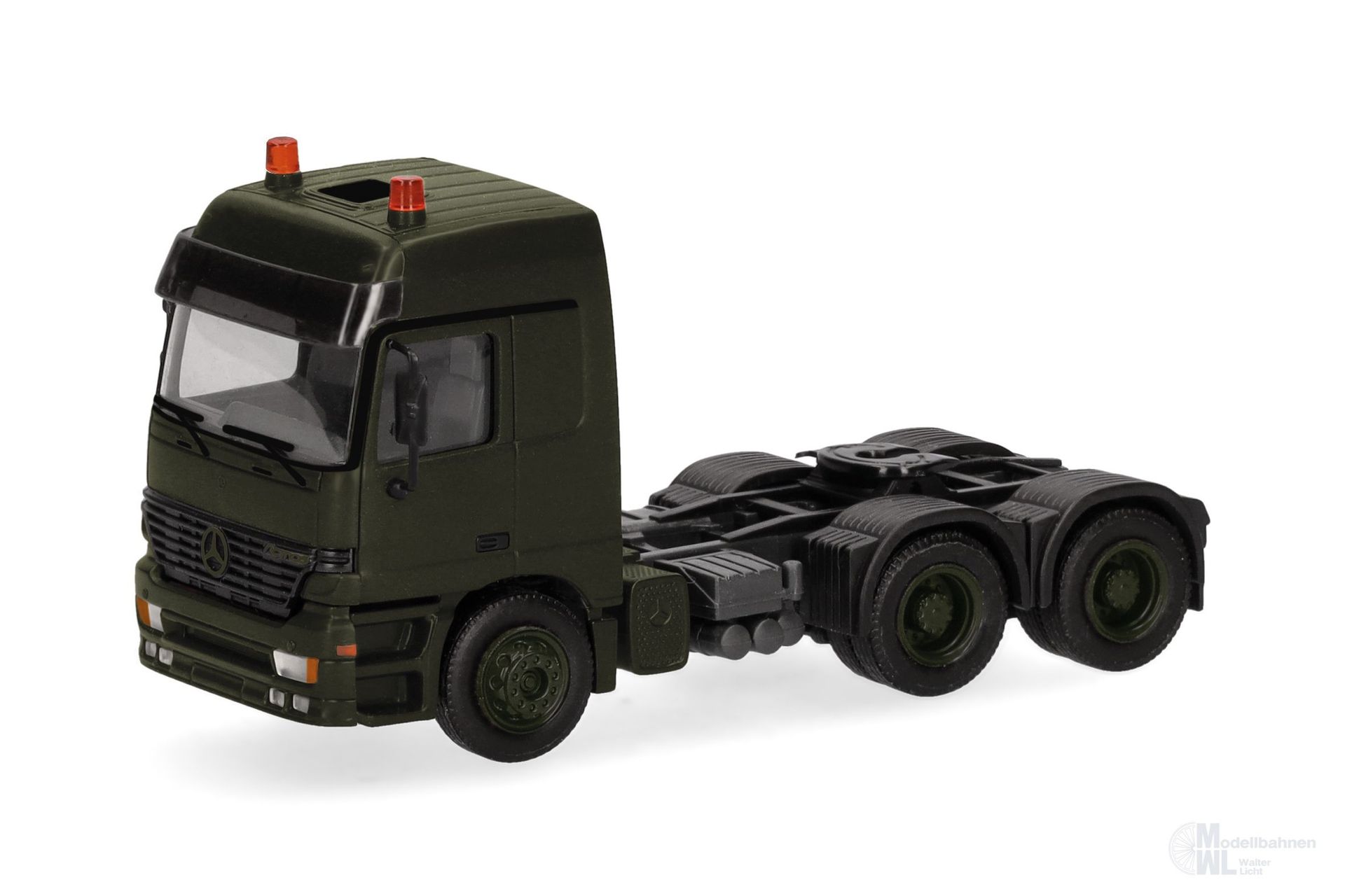 Herpa 747264 - Mercedes-Benz Actros L (96) ZGM  6X4 oliv H0 1:87