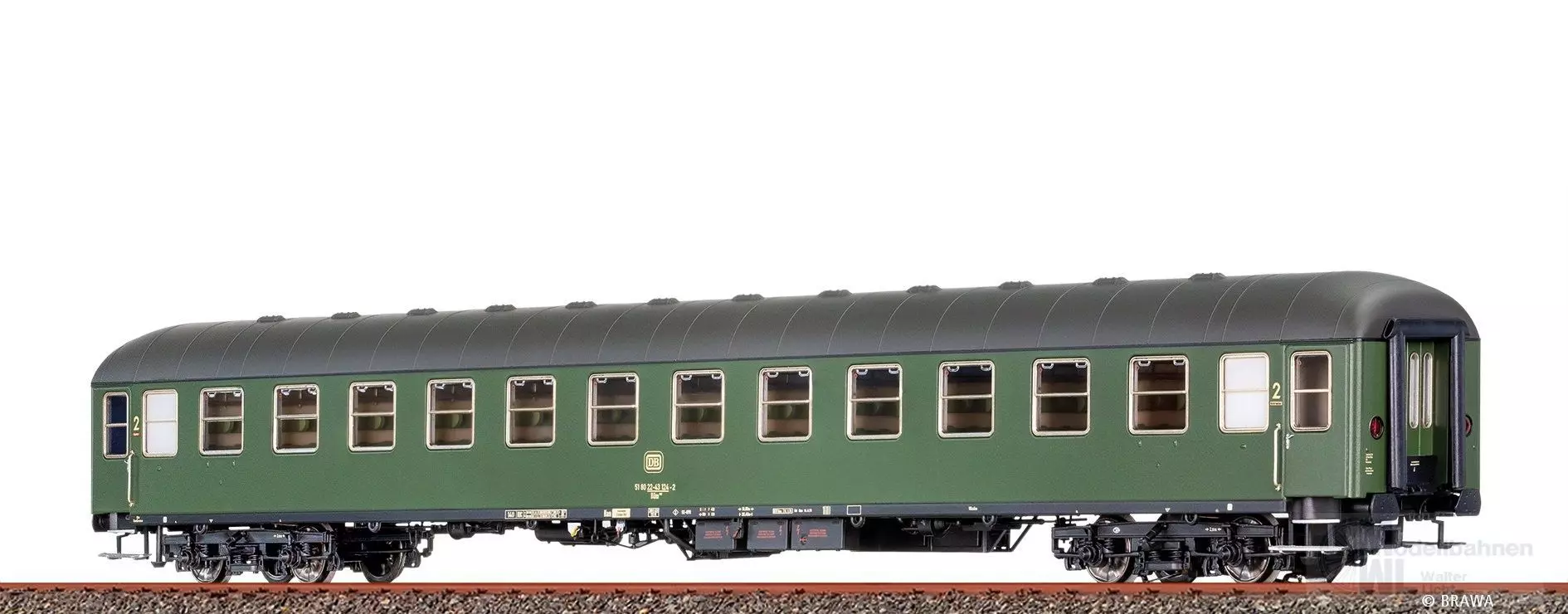 Brawa 58133 - Schnellzugwagen DB Ep.IV Bm232 H0/WS Basic+ LED