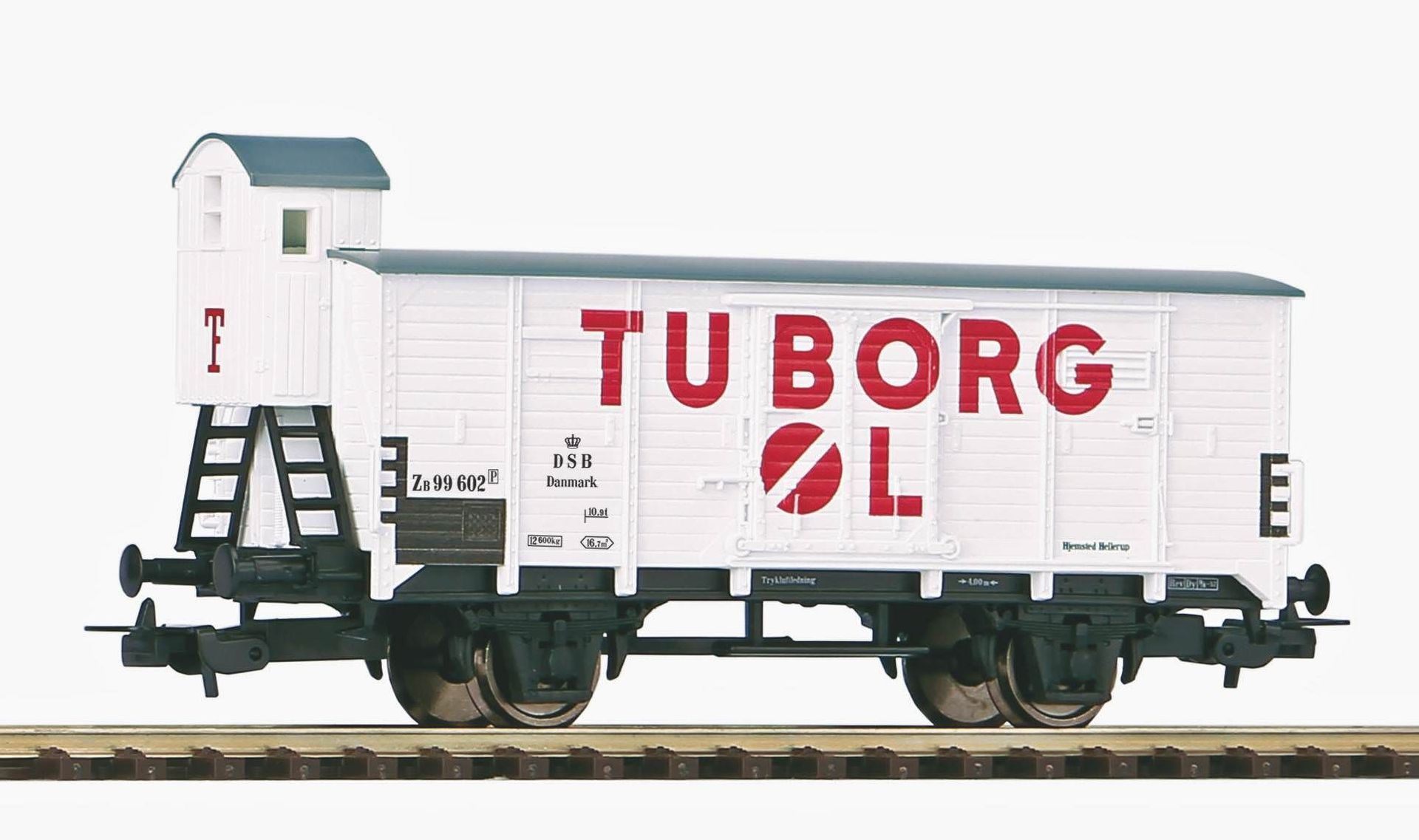Piko 54619 - Güterwagen gedeckt DSB Ep.III G02 Bier Tuborg mit Bremserhaus H0/GL