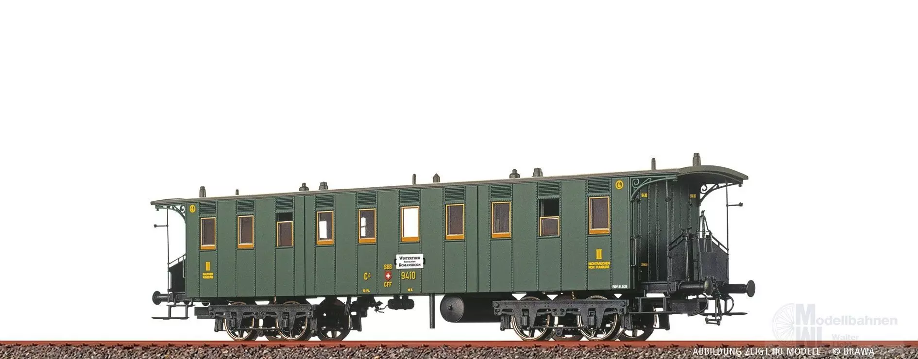 Brawa 65089 - Personenwagen SBB Ep.II C4 9410 N 1:160