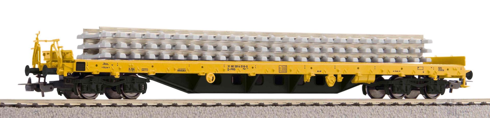 Piko 24501 - Flachwagen Bauzug Ep.VI beladen mit Betonschwellenstapel Rs H0/GL Piko 24501 - Flachwagen Bauzug Ep.VI beladen mit Betonschwellenstapel Rs H0/GL