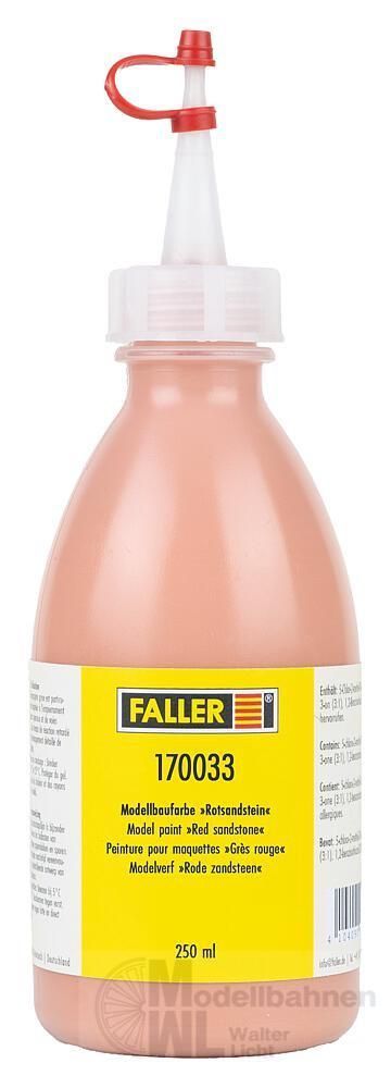 Faller 170033 - Modellbaufarbe rotsandstein 250 ml Faller 170033 - Modellbaufarbe rotsandstein 250 ml
