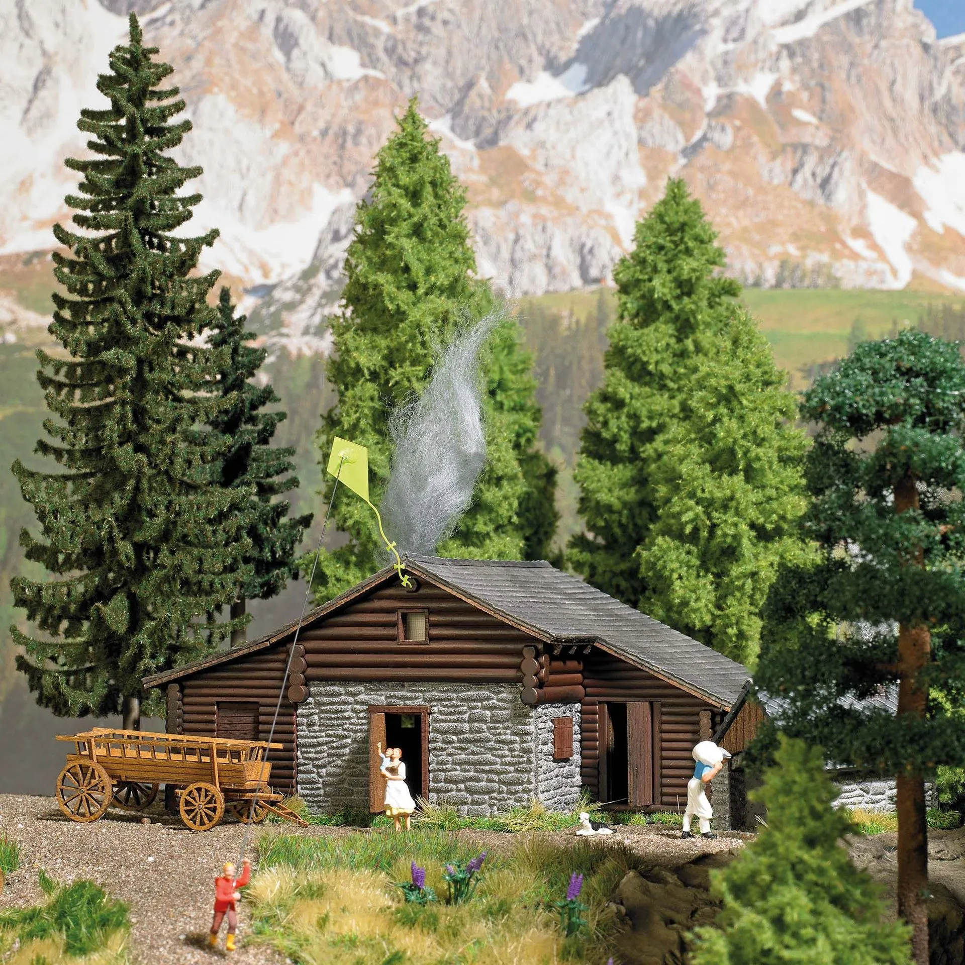 Busch 1444 - Almhütte H0 1:87