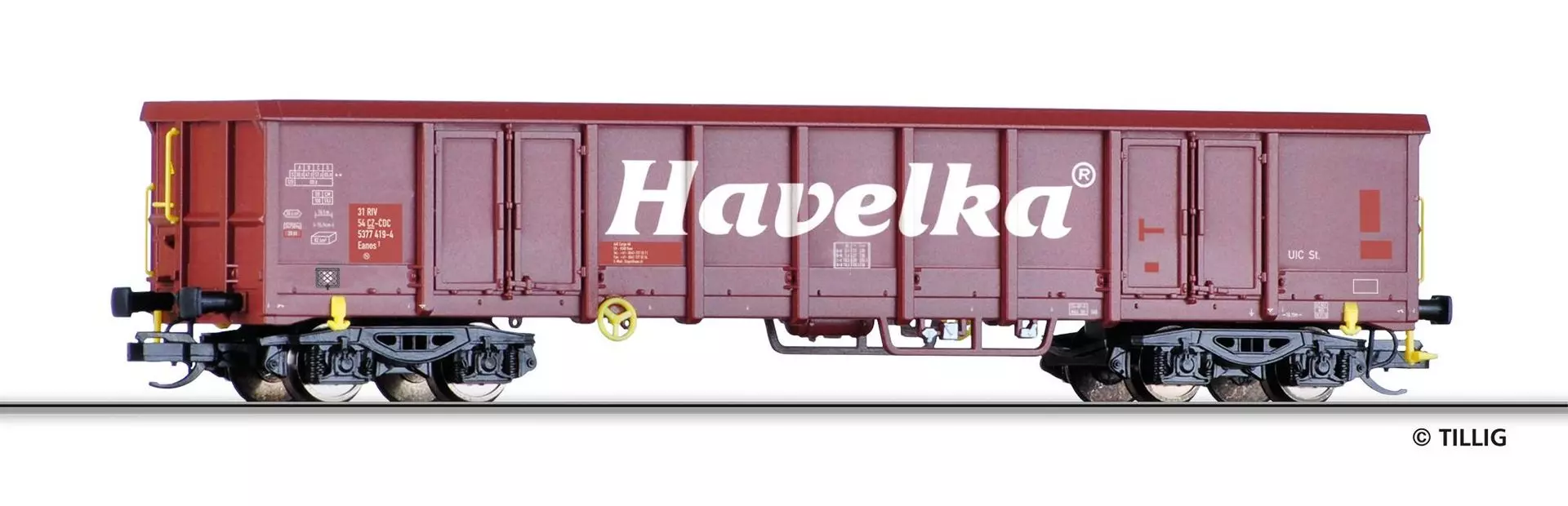 Tillig 15675 - Güterwagen offen CSD Cargo Ep.VI Eanos Havelka TT 1:120