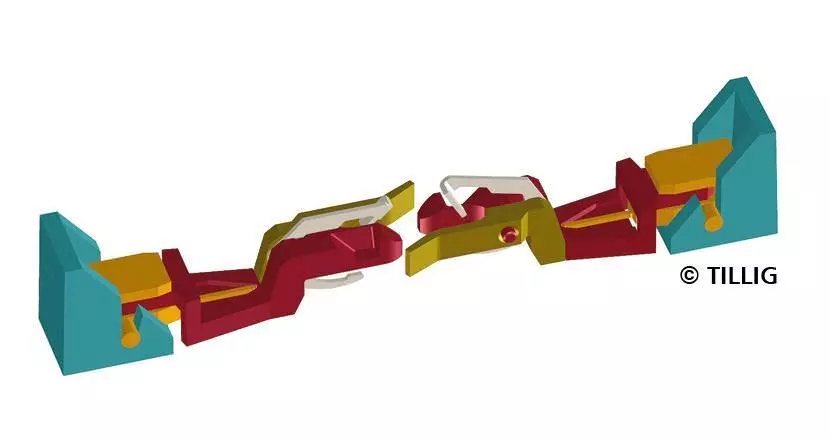 Tillig 08845 - Kupplung 2 Stück TT 1:120