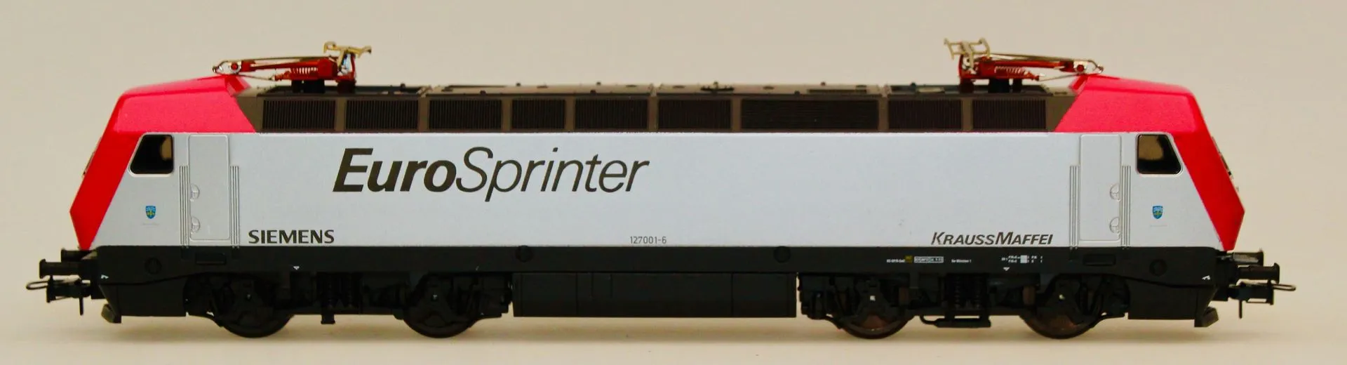 Lima 208412 - Lima - E-Lok BR 127 001- DB Eurosprinter silber/pink H0/GL
