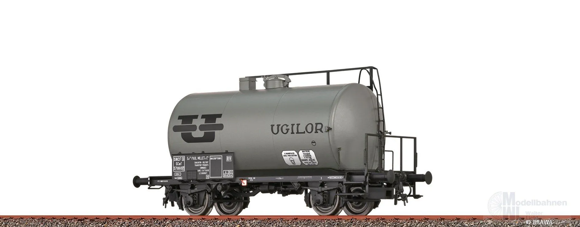 Brawa 50053 - Kesselwagen SNCF Ep.III Ugilor H0/GL