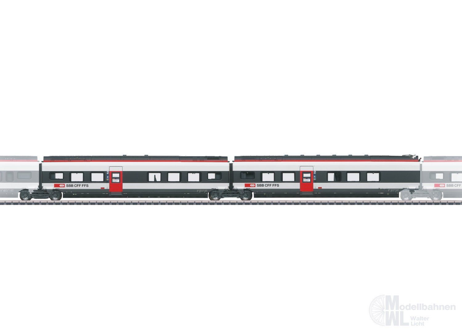 Märklin 43452 - Ergänzungswagen Set 2 zum Giruno SBB Ep.VI 2.tlg H0/WS