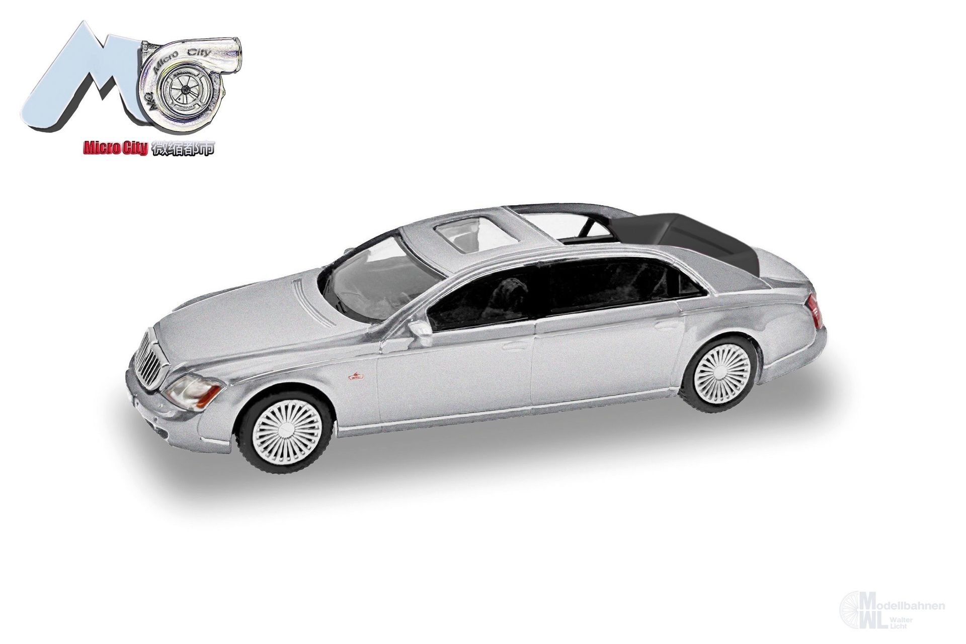Herpa 87MC000023 - Maybach 62S silber 2002-2013 H0 1:87 Herpa 87MC000023 - Maybach 62S silber 2002-2013 H0 1:87