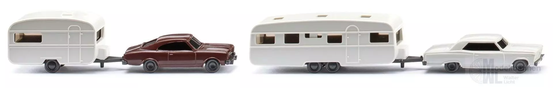 Wiking 092211 - Zwei Wohnwagengespanne N 1:160