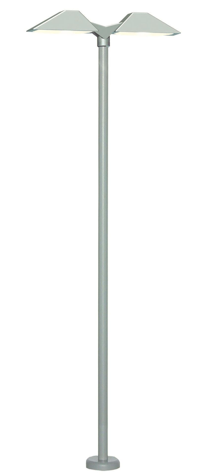 Viessmann 6084 - Moderne Bahnsteigleuchte doppelt LED weiß H0 1:87