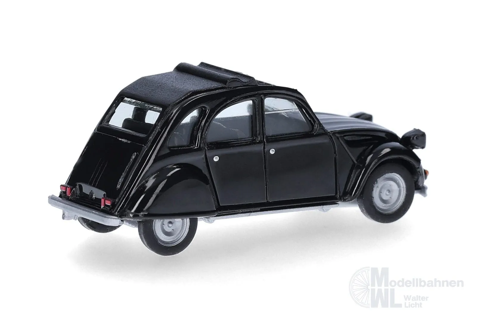 Herpa 027632-007 - Citroën 2 CV mit Queue schwarz H0 1:87