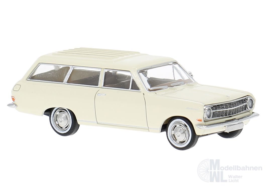 Brekina 20470 - Opel Rekord A CarAVan in weiß H0 1:87