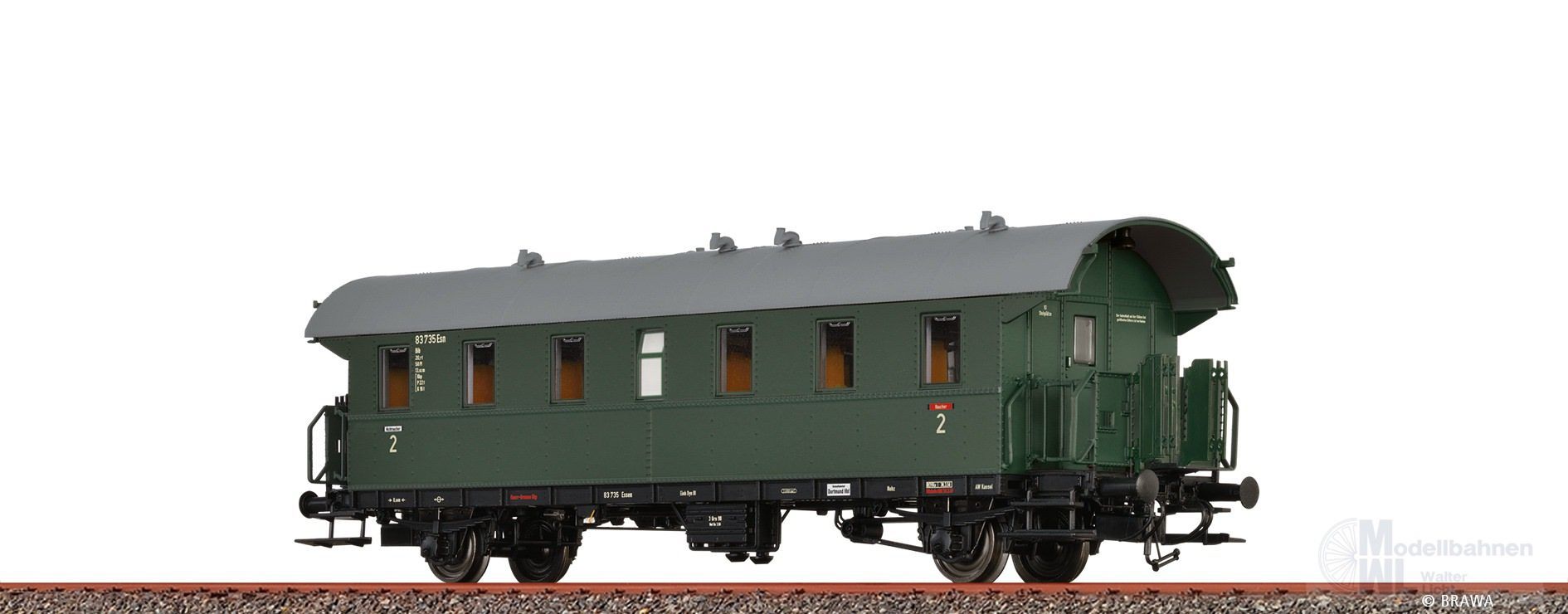 Brawa 46826 - Personenwagen DB Ep.III Bip 85 735 Esn H0/GL DIGITAL EXTRA