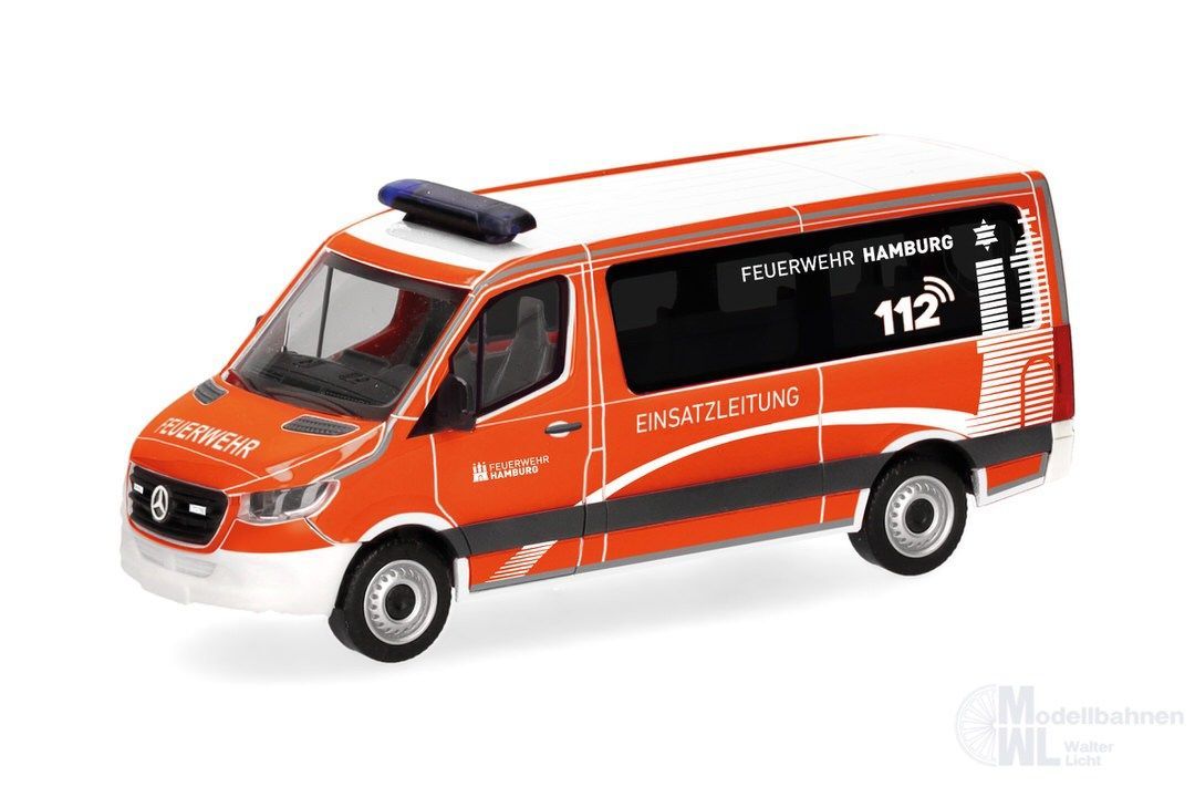 Herpa 098830 - Mercedes-Benz Sprinter 18 Bus FD FW Hamb. H0 1:87