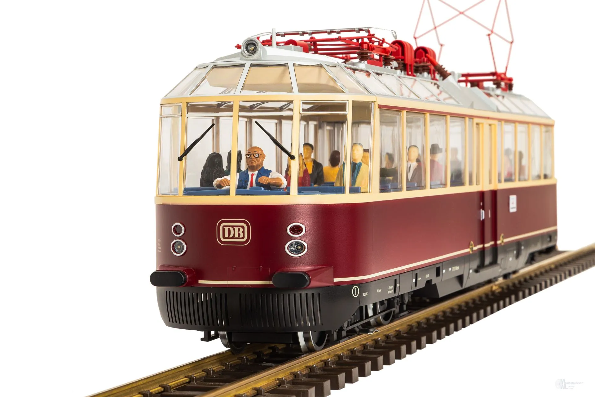 Piko 37332 - Triebzug Gläsener Zug DB Ep.III rot Spur G 1:22,5